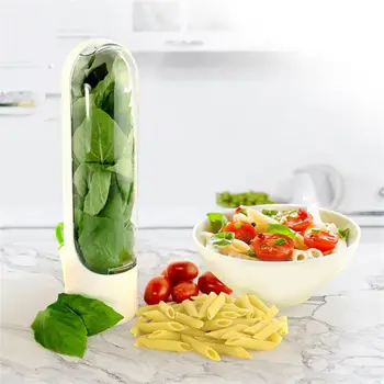 Кухонная чашка для сохранения свежести Vanilla, устройства для сохранения зелени Премиум-класса, сохраняющие зелень, овощи свежими, Прозрачные Средства для хранения специй В холодильнике