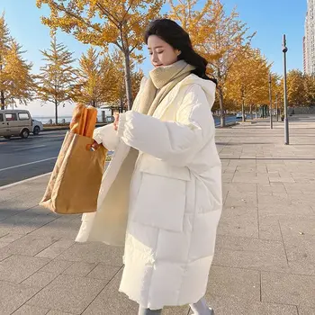 Неправильно выбрана зимняя куртка, модная корейская версия, Новая пуховая куртка с хлопковым наполнителем, женская зимняя куртка средней длины