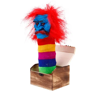 1 шт. коробка для розыгрышей на Хэллоуин, деревянная забавная игрушка 