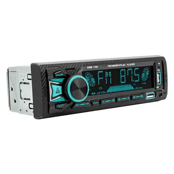 Автомобильная стереосистема на один Din с Bluetooth, ЖК-дисплей, Цифровой Мультимедийный аудиоплеер для автомобиля, оснащенный голосовым управлением, USB Fast