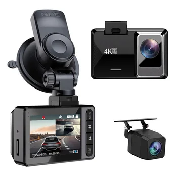 Автомобильный видеорегистратор Камера 4K и 1080P Видеорегистратор WIFI GPS Видеорегистратор Автомобильный регистратор ночного видения для автомобиля