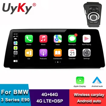 Uyky 8-ядерный автомобильный радиоприемник Android Стерео для BMW E90 E91 E92 E93 Экран мультимедийного плеера Apple Carplay с автоматической GPS навигацией