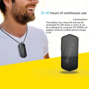 Носимый мини-очиститель воздуха, портативное USB-рабочее ожерелье, висящее на шее