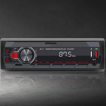 Автомобильный стереоприемник 12V, громкая связь, Bluetooth-совместимое FM-радио, дистанционное управление, цифровое радио FM/USB / AUX, встроенный микрофон