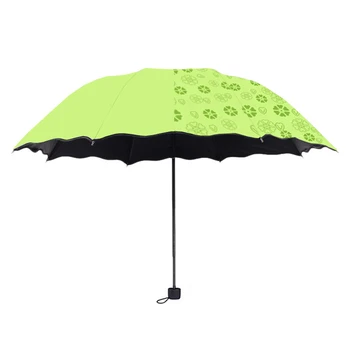 Зонт от солнца и дождя с защитой от ультрафиолета, удобный захват, легко моющийся зонт для летних дождливых или солнечных дней