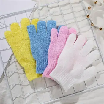 Банные перчатки с пятью пальцами Бытовое полотенце для душа Скраб для мытья тела Детские товары для дома Эластичные перчатки для мытья спины