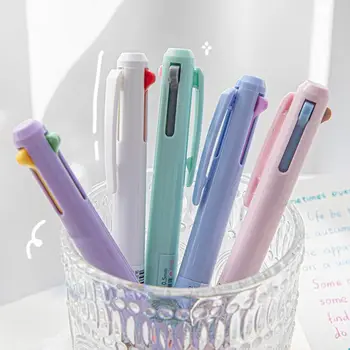 Красочный скрапбукинг, Быстросохнущая Школьная офисная ручка для рисования, 3-цветная гелевая ручка для печати, канцелярские принадлежности для студентов, ручка для рисования