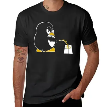 Новая забавная футболка Linux Tux Sysadmin Geek Nerd Sudo Root, мужские летние топы, забавные футболки, футболки для мужчин, хлопок