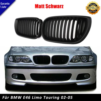 Пара Матово-черных Передних Решеток Для BMW 3 Серии E46 325i 330i 4-Дверных 2002-2005