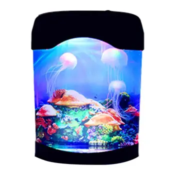 Светодиодный ночник для аквариума с медузами, меняющий цвет, настольная лампа, аквариум, Электрическая лампа настроения для детей, подарок для детей, декор для дома и комнаты
