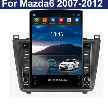 5G LTE + WIFI Android 12 Для Mazda 6 Rui wing 2007-2012 Tesla Type Автомобильный Радио Мультимедийный Видеоплеер Навигация GPS RDS