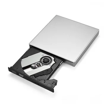 Тонкий внешний USB 2.0 DVD RW Дисковод для записи компакт-дисков Горелка Считыватель Плеер Оптические приводы
