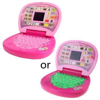 Обучающая Электронная игрушка для ноутбука, китайский и английский, детская компьютерная игрушка, прямая поставка