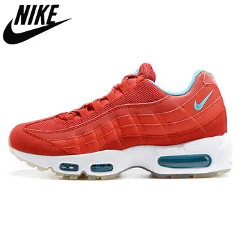 Аутентичные мужские кроссовки Nike Air Max 95 красного цвета, оригинальные кроссовки, спортивные кроссовки для бегунов 40-46