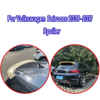 Высококачественный ABS для Volkswagen Scirocco 2009-2017 (не для R Type) Заднее крыло автомобиля в стиле VOTEX, спойлер на крыше, глянцевый черный