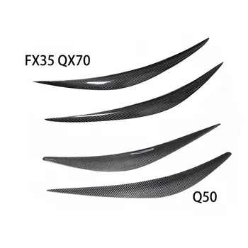 Для Infiniti FX35 QX70 Q50 Наклейка для бровей на переднюю фару Angry Eye Наклейка для украшения бровей изменена