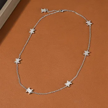 s925 Серебристый, легкий, роскошный кулон из лунного камня, универсальное женское ожерелье