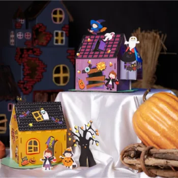 Игрушки для Хэллоуина, детские игрушки ручной работы, 3D Волшебный дом, развивающие игрушки для детей, подарки на Хэллоуин, декор для вечеринки на Хэллоуин