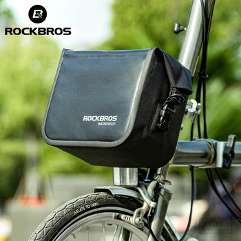 Велосипедная сумка ROCKBROS, сумка для велосипедной рамы, карман для передней трубки, наплечная сумка bmx, водонепроницаемая сумка для руля, Аксессуары для велосипеда