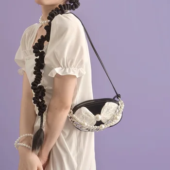 Оригинальная маленькая и изысканная сумка с бантиком 2023 года, высококачественная сумка через плечо Sweet Cool Girl Y2K Millennium Spicy Phone