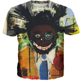 Мужская летняя футболка с абстрактным искусством, футболки с 3D-принтом, графическая футболка, повседневная одежда, модная уличная одежда, топы с короткими рукавами, индивидуальность