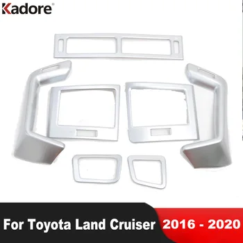 Для Toyota Land Cruiser facelift J200 2016-2018 2019 2020 Матовая Отделка крышки вентиляционного отверстия кондиционера автомобиля, аксессуары для интерьера