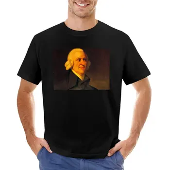 Футболка Адама Смита, винтажная одежда, черные футболки, эстетичная одежда, мужская хлопковая футболка