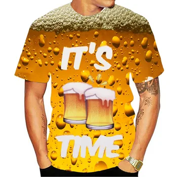 20-Летнее пиво Harajuku, Уличная повседневная футболка с 3D принтом, Забавная новинка, футболка с короткими рукавами, Одежда Унисекс