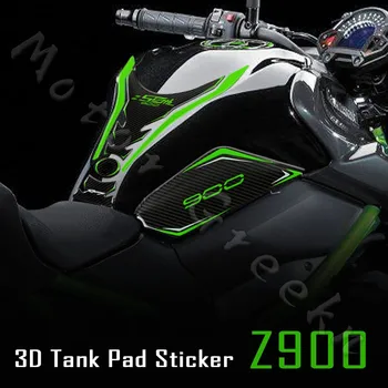 3D Наклейка на топливный бак мотоцикла, Защитная крышка масляного бака, защитные наклейки, комплект аксессуаров, водонепроницаемый для Kawasaki Z900 z900 2022 2023