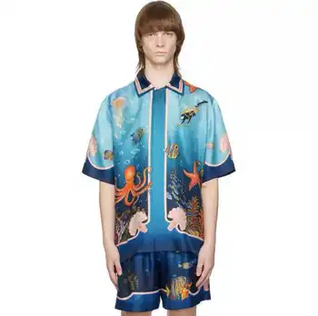 QQ6163 Модные Мужские рубашки 2023 Взлетно-посадочной полосы Роскошный известный бренд Европейский Дизайн вечерние стиль Мужская Одежда