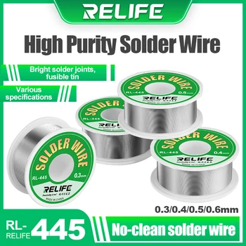 RELIFE RL-445 Высокой чистоты 0.3/0.4/0.5/0.6 припойная проволока мм Хорошей текучести, подходит для ремонта мобильных телефонов, широкое применение