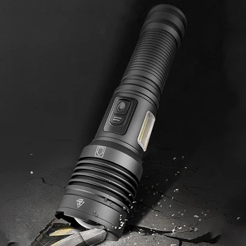 Светодиодный фонарь для кемпинга Портативный COB Наружное освещение Type-C USB Перезаряжаемый IPX4 Водонепроницаемый для пеших прогулок, рыбалки, чрезвычайных ситуаций.