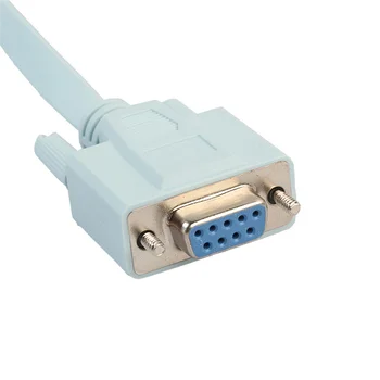 Консольный кабель USB RJ45 Cat5 Ethernet-Rs232 DB9 COM-порт С последовательным подключением маршрутизаторов с опрокидыванием Кабель сетевого адаптера 1,8 М