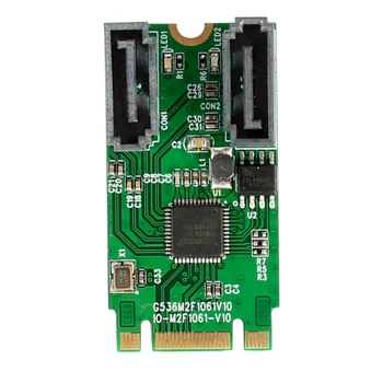 PCIE M.2-SATA 2-Портовый RAID-адаптер 6G Внутренний M.2 SATA RAID-контроллер Поддерживает Карту RAID 0/1