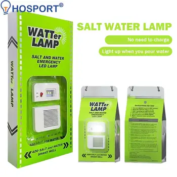Светодиодная аварийная лампа для соленой воды Портативная лампа для кемпинга на открытом воздухе Многоразовый энергосберегающий ночник для рыбалки пеших прогулок и путешествий