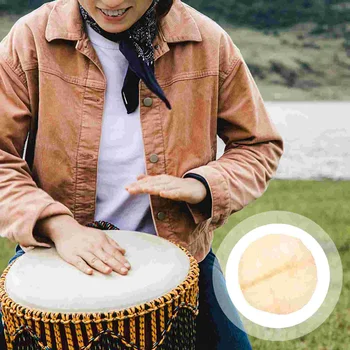 Кожа барабана Африканские шкуры Детали музыкальных инструментов Замена перкуссии Джембе Овчина для рук