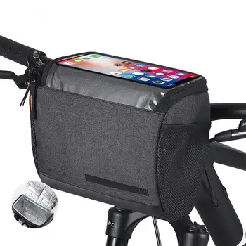 Сумка на переднюю раму велосипеда, сумка для крепления телефона на верхней трубке велосипеда, сумка для велосипедного телефона, сумка для велосипедного руля для горного велосипеда