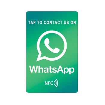 Карта Whatsapp NFC Нажмите, чтобы связаться с быстрой ссылкой Универсальные карты NFC