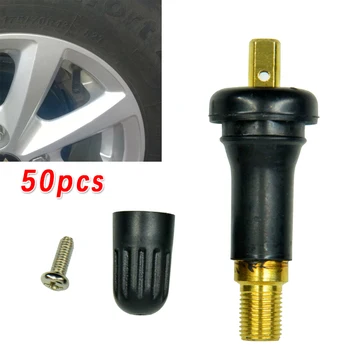 50шт Автомобильный резиновый обод колеса TPMS Датчик давления в шинах Шток клапана для автомобилей Chevy Запчасти для датчиков Аксессуары для шин