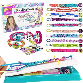 Набор для изготовления браслета дружбы, игрушки для изготовления необычных браслетов, лучшие подарки на день рождения для девочки 8-12 лет, популярная цепочка для браслетов