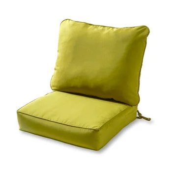 Набор подушек для сидения BOUSSAC, состоящий из 2 предметов, из цельного материала Kiwi Outdoor Deep, изготовленный из прочной уличной ткани из 100% полиэстера