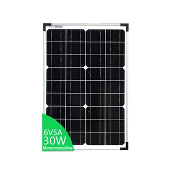 мини-солнечная панель 30 Вт для домашних монокристаллических фотоэлектрических солнечных панелей цена 30 Вт 6 В солнечных панелей
