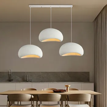 Скандинавская люстра Wabi Sabi E27 для столовой, светодиодные подвесные светильники, подвесная лампа для бара, домашний декор, Подвесные светильники в стиле лофт