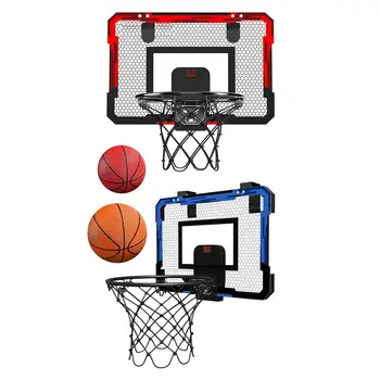 Набор мини-баскетбольных колец с мячом, Подставка для спортивных игр, настенный игровой набор для ванной комнаты, спальни для детей, офиса, Рождества