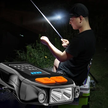 D5 LED Cap Light Clip Шляпа Фара Smart Wave Sensor Вращение на 90 ° Рыболовный Колпачок Лампа USB Зарядка Головной Фонарь Кемпинг Рыболовный Фонарь